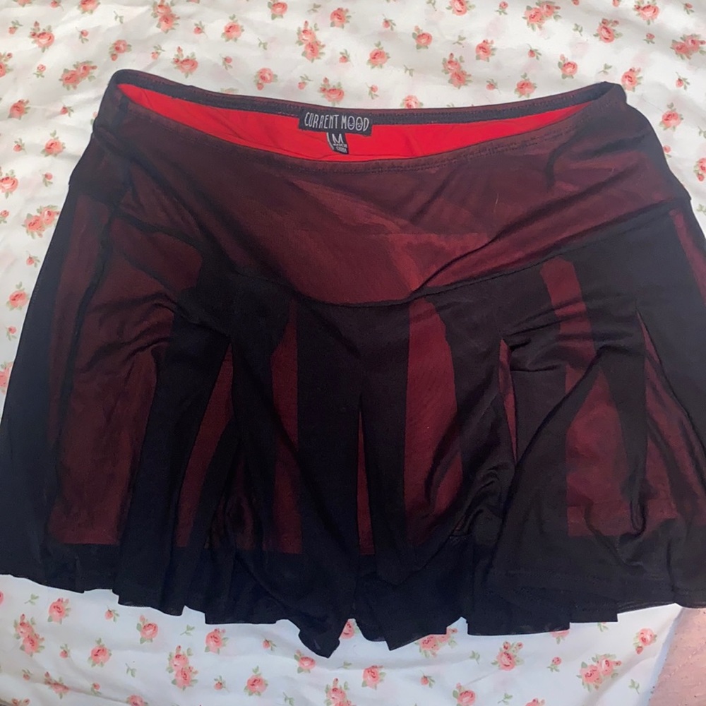 Punk Goth Skirt | Current Mood | Medium Size - Red & Black. Excellent condition